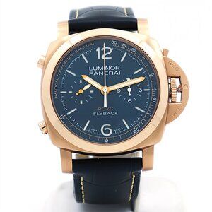 Panerai Luminor Yachts Challenge Men's Watch Box & Papers 2019 Flyback Rose Gold